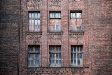 Old epic legendary historic brick abandoned power plant in Silesia, Poland