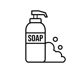 liquid soap - vector icon
