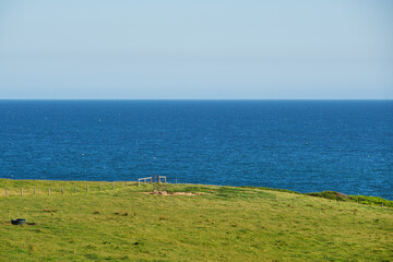 The Flinders Blowhole is one of the few places where you can access the ocean between Cape Schanck and Flinders. Looking out on to Bass Straight. 