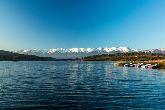 uludag mountain from gokoz lake. Bursa, Turkey