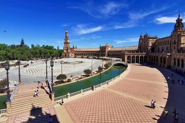 Fototapeta premium general view of Plaza de Espana