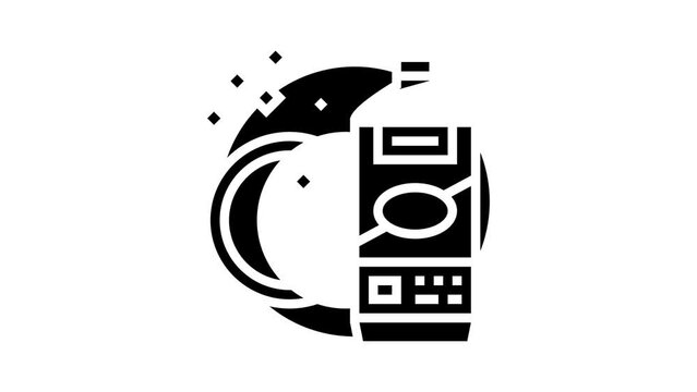 ceramic cleaner detergent glyph icon animation