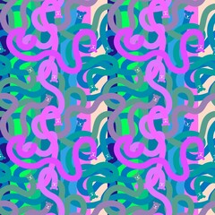 Cartoon toys animals seamless fluffy bears pattern for wrapping paper and fabrics and kids clothes print