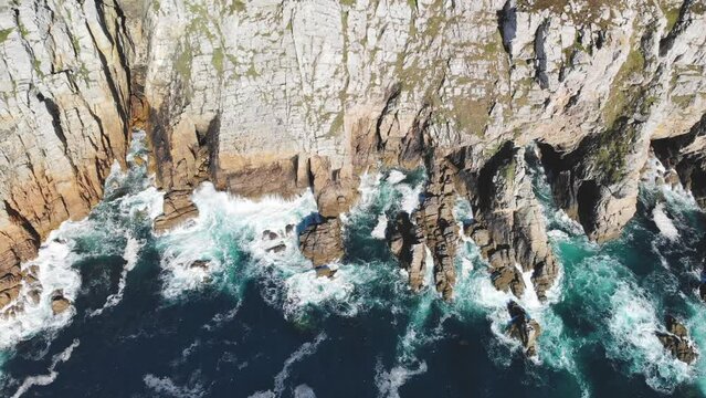 Scenic view of Crozon peninsula, one of the most popular tourist destinations in Brittany, France