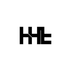 hht letter initial monogram logo design