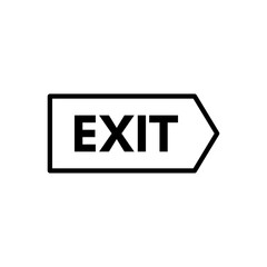 Fototapeta premium Exit - vector icon