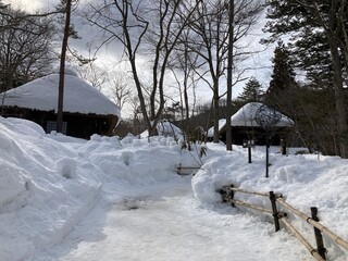 里山の冬景色