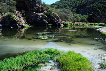 Il fiume Coghinas vicino alle Terme di Casteldoria