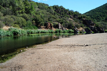 Il fiume Coghinas vicino alle Terme di Casteldoria