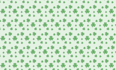 Seamless clover leaves pattern