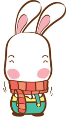 Rabbit cute. Cartoon character.