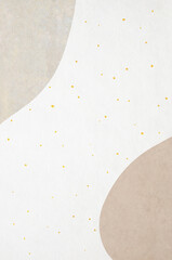 Abstract modern frame pattern with Japanese washi paper texture background. Japanese modern backdrop.