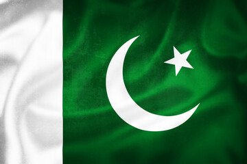 Grunge 3D illustration of Pakistan flag © xbrchx