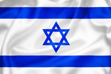 Grunge 3D illustration of Israel flag