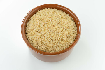 Tigela de Arroz Integral Isolado