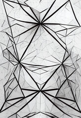 black and white abstract polygon background