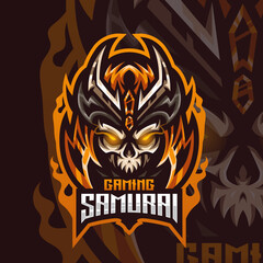 Esport logo samurai for your professional team