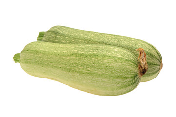 Fresh vegetable marrow. Isolated on white
