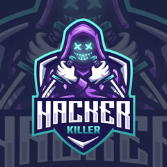 Esports logo hacker for your elite group