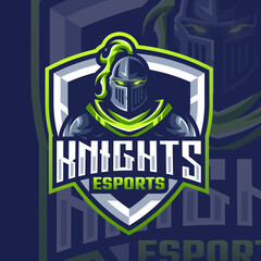 Fototapeta premium Esports knight logo for your business team