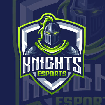 Esports knight logo for your business team