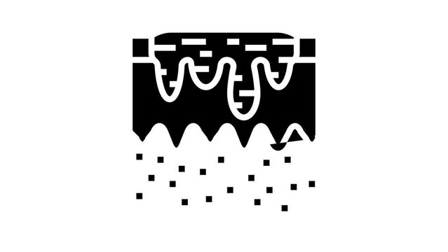 hyperpigmentation acne scar glyph icon animation