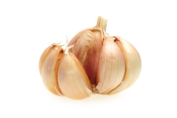 garlic isolated on white background