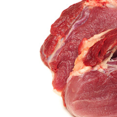  Fresh beef cut isolated on white background 
