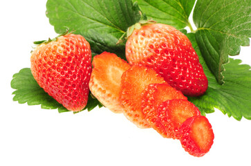strawberry isolated over white background