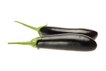 eggplant isolated on white background 