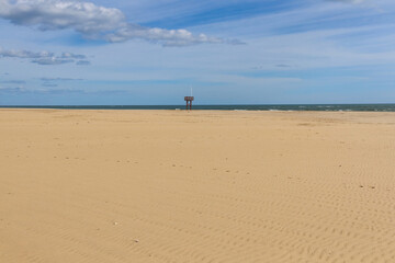 Empty beach or lifeguard post 
