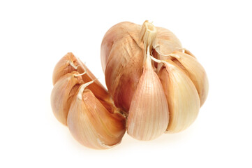 garlic isolated on white background