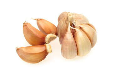 garlic isolated on white background