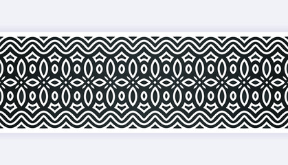 ornament style ethnic seamless borders