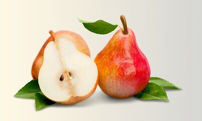 Collection of tasty sweet ripe fresh Pears.