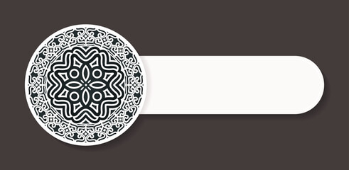 mandala decorative banner design template © Zein Republic Studio