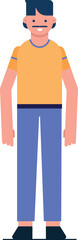 Flat-style character for animation