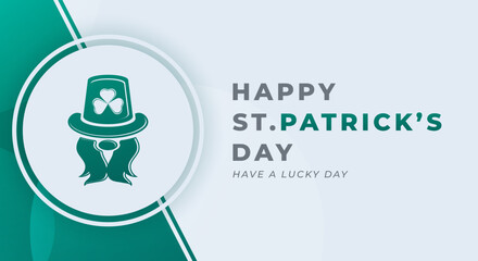 Happy St. Patrick’s Day March Celebration Vector Design Illustration. Template for Background, Poster, Banner, Advertising, Greeting Card or Print Design Element