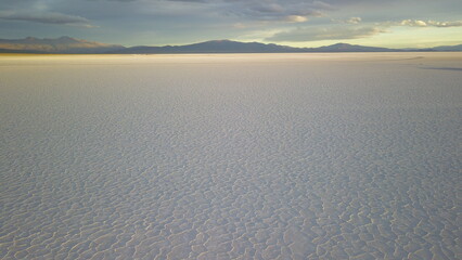 Fototapeta na wymiar Famous salt flats in northwestern Argentina