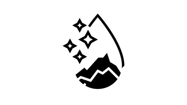 artesian water line icon animation