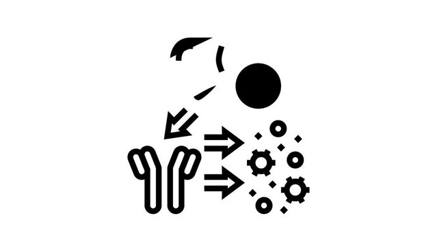 complement system line icon animation