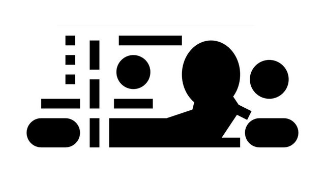 baht thb glyph icon animation
