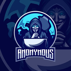 Fototapeta na wymiar Esports logo anonymous for your elite team