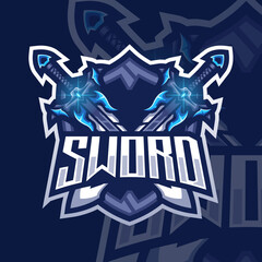 Esports logo magic Sword for your elite team