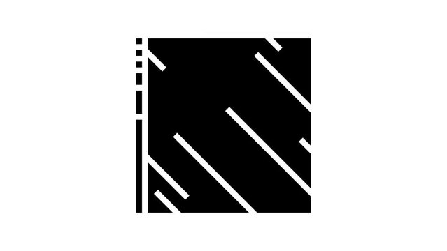 acrylic thermoplastic line icon animation