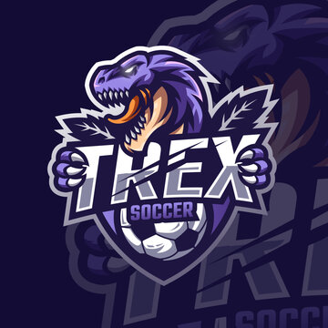Esports logo dinosaurs t rex for your elite team