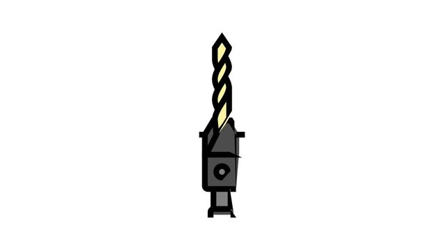 countersink drill bit color icon animation