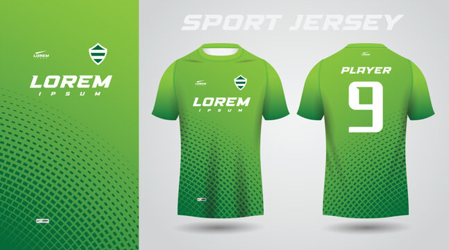 green shirt sport jersey design