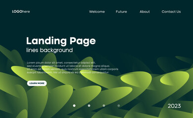 Abstract creative geometric background with green gradient element. The minimal layout design template for the webpage and business presentation.