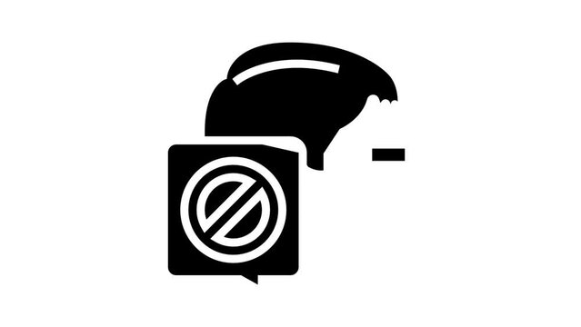 canceled kid boy glyph icon animation